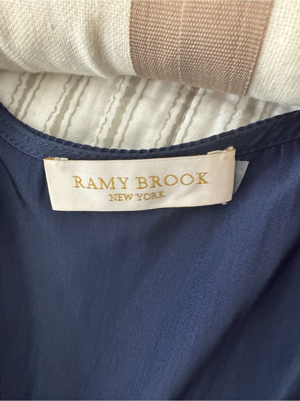 💙WORN ONCE💙 Ramy Brook Ali Navy V-Neck Midi Dress Sz XL - Picture 5 of 8